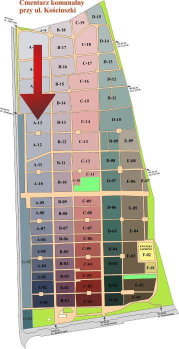 Brak mapy sektorowej