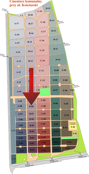 Brak mapy sektorowej