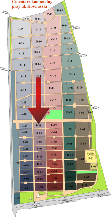 Brak mapy sektorowej