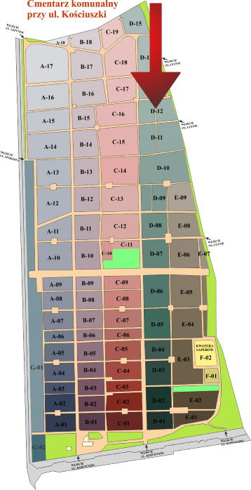 Brak mapy sektorowej