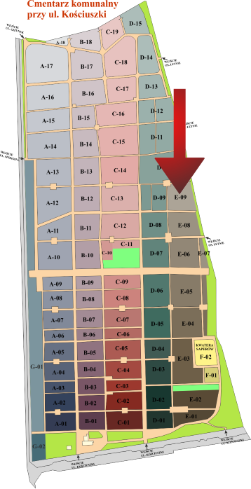 Brak mapy sektorowej